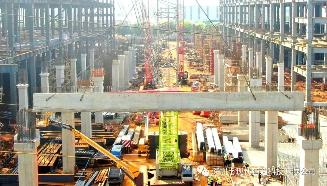 喜報|國貿(mào)物流海口倉儲項目預應力梁首吊成功